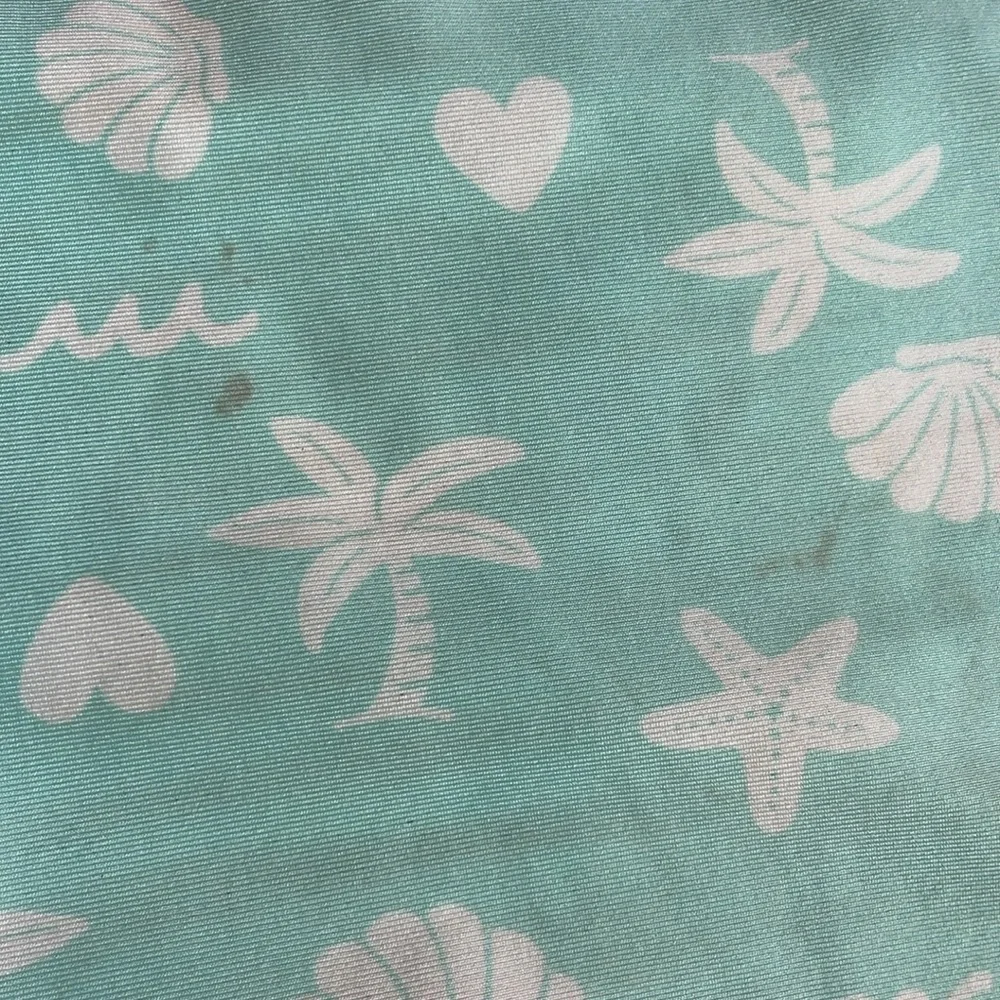 H&M green beach print one piece toddler/girls swimsuit